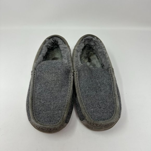 Ugg Australia Men\'s Ascot Lined Slippers Moccasins Charcoal Gray 3233 main image 6